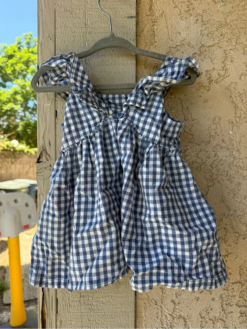 GAP Navy and White Gingham Sundress